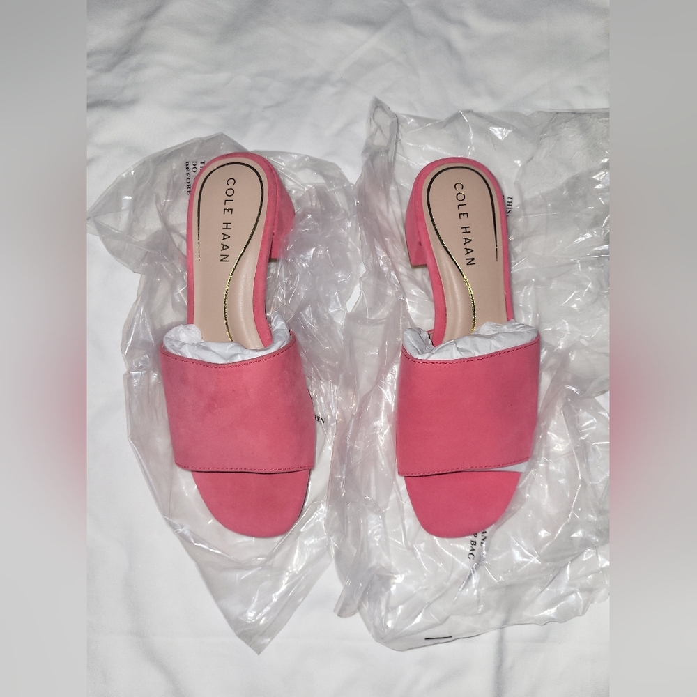 Cole Haan Women's Vibrant Pink Mules
